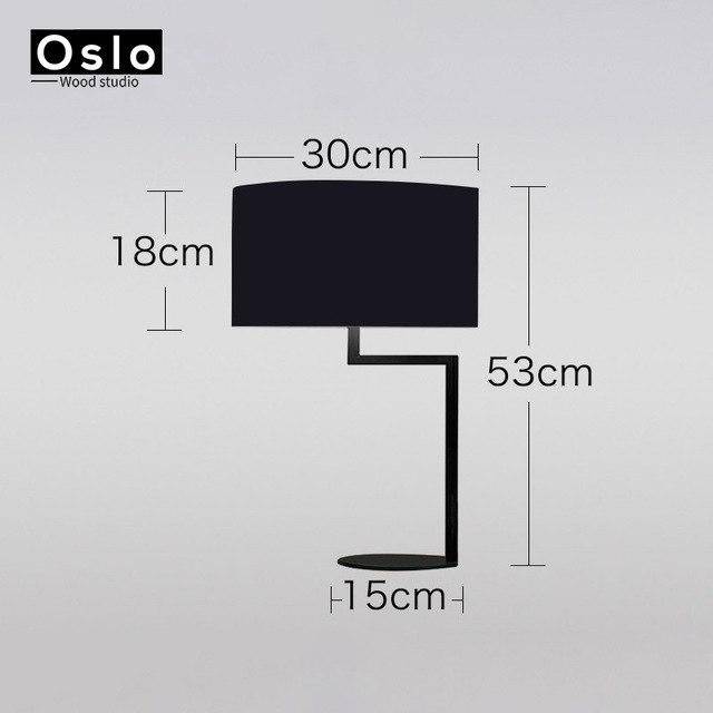 Lustre design LED Américain | Marco Lucetti Lampe à poser noire