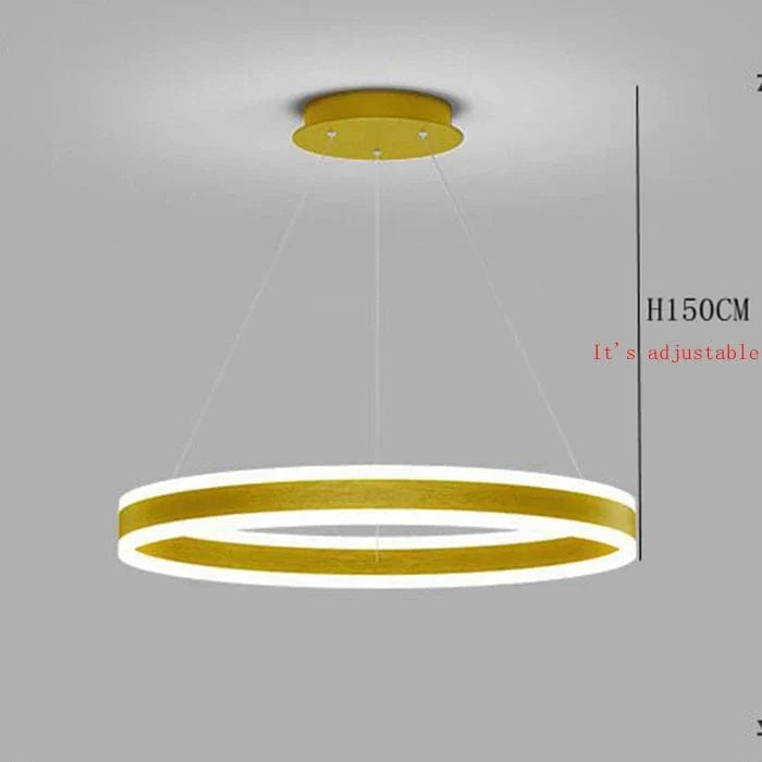 Lustre Design LED Anneau Dimmable | Marco Lucetti Cadre doré / Dia30cm / Blanc froid 6000K