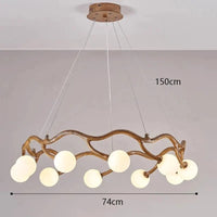 Lustre design LED Branches d'Arbre - Design Moderne et Décoratif | Marco Lucetti 10 têtes / Blanc chaud