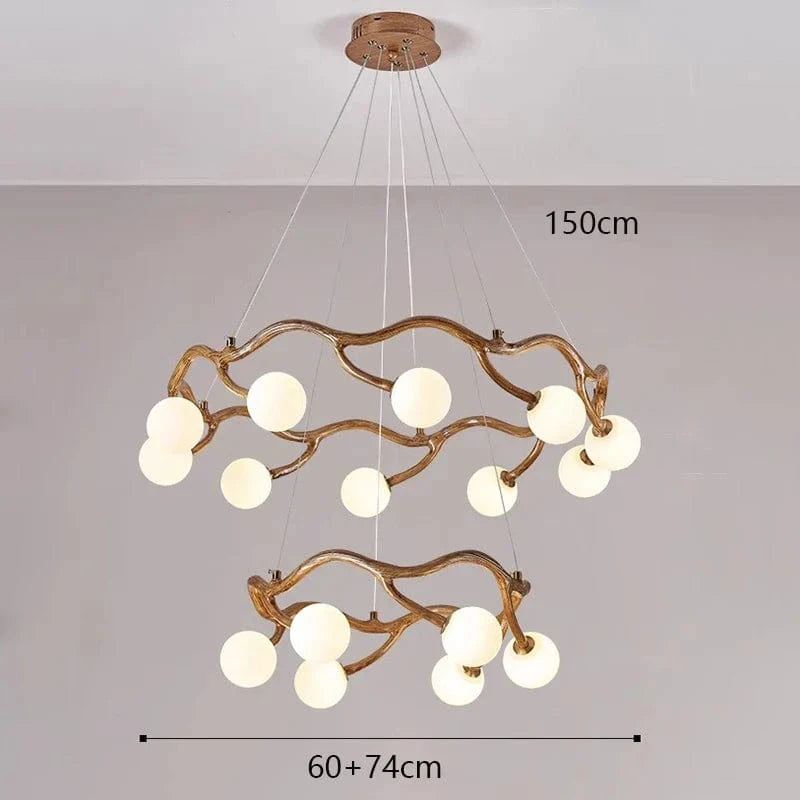 Lustre design LED Branches d'Arbre - Design Moderne et Décoratif | Marco Lucetti 6 10 têtes / Blanc chaud