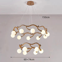 Lustre design LED Branches d'Arbre - Design Moderne et Décoratif | Marco Lucetti 6 10 têtes / Blanc chaud