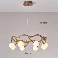 Lustre design LED Branches d'Arbre - Design Moderne et Décoratif | Marco Lucetti 8 têtes / Blanc chaud