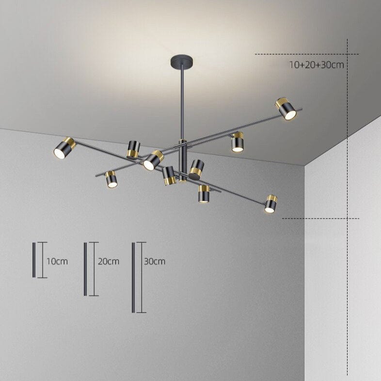 Lustre design LED Caeli Steel Rotation | Marco Lucetti