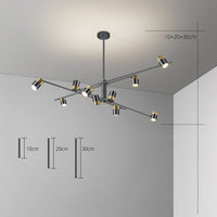 Lustre design LED Caeli Steel Rotation | Marco Lucetti