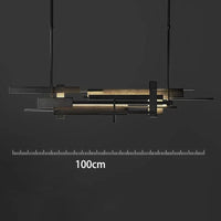 Lustre design LED de style moderne pour une décoration intérieure tendance | Marco Lucetti Linge 100cm / Gradation à distance RC