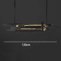 Lustre design LED de style moderne pour une décoration intérieure tendance | Marco Lucetti Linge 120cm / Blanc chaud