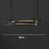 Lustre design LED de style moderne pour une décoration intérieure tendance | Marco Lucetti Linge 80cm / Gradation à distance RC