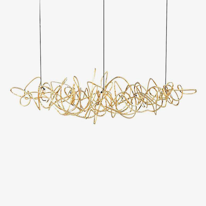 Lustre Design LED Luxury | Marco Lucetti 95cm / Doré / Naturelle