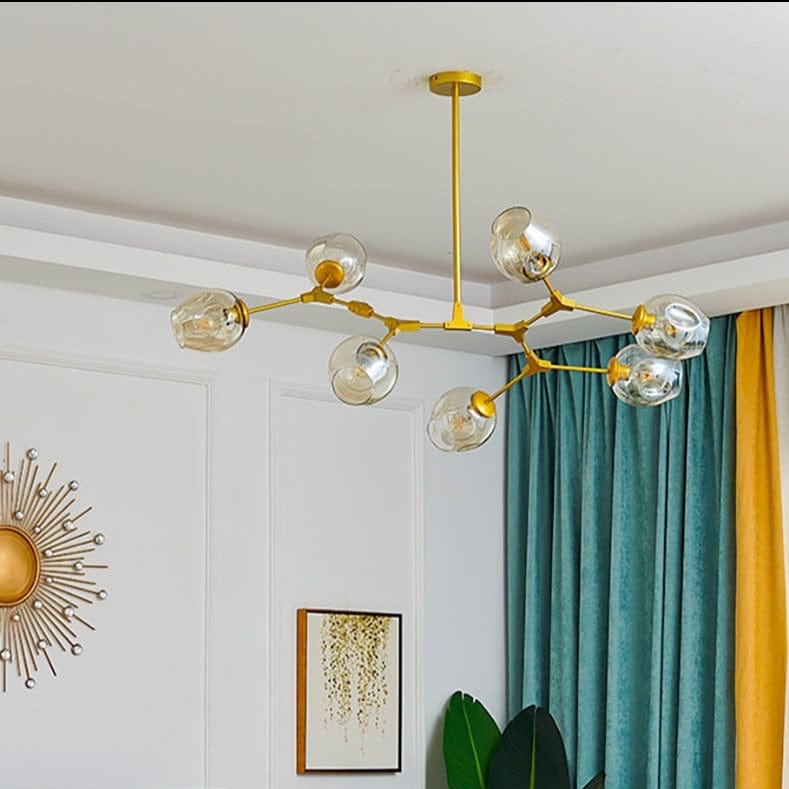 Lustre design LED "Metal Branches & Glass Bubbles" | Marco Lucetti