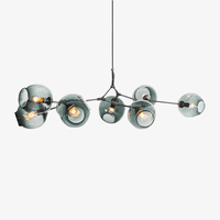 Lustre design LED "Metal Branches & Glass Bubbles" | Marco Lucetti