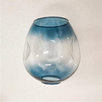 Lustre design LED "Metal Branches & Glass Bubbles" | Marco Lucetti Bleu / Noir / 1 lampe