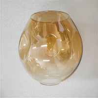 Lustre design LED "Metal Branches & Glass Bubbles" | Marco Lucetti Cognac / Noir / 1 lampe