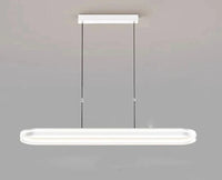 Lustre design LED moderne pour un éclairage intérieur tendance | Marco Lucetti BLANC / Longueur 120cm / Blanc chaud