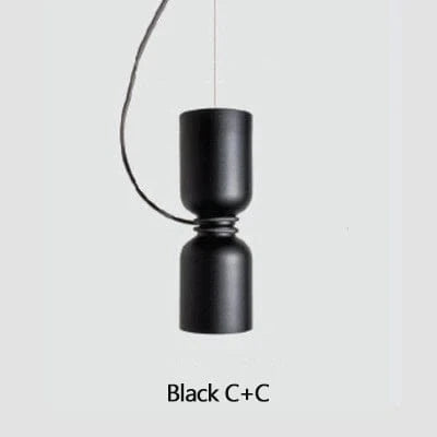 Lustre Design LED Nordique Suspension Multi-Combinaison | Marco Lucetti CC noir / 3 couleurs