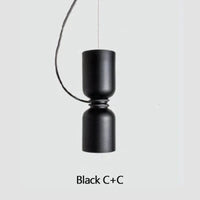 Lustre Design LED Nordique Suspension Multi-Combinaison | Marco Lucetti CC noir / 3 couleurs