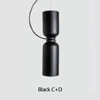 Lustre Design LED Nordique Suspension Multi-Combinaison | Marco Lucetti CD noir / Lumière froide