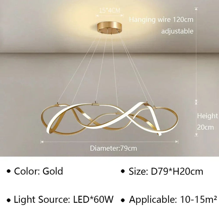 Lustre Design LED pour Salon Hall Restaurant Chambre - Suspensions Lumineuses Modernes. | Marco Lucetti