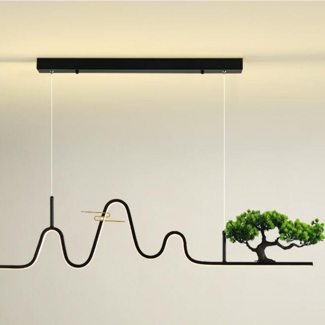 Lustre design LED Vague Lusteria | Marco Lucetti Noir / Froide