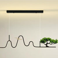 Lustre design LED Vague Lusteria | Marco Lucetti Noir / Froide