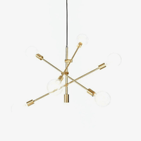 Lustre design Line en verre et métal | Marco Lucetti