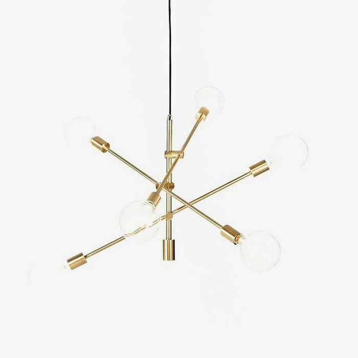 Lustre design Line en verre et métal | Marco Lucetti