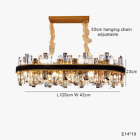 Lustre de Luxe Vintage Design 2024 - LED Cuir Cristal Élégant