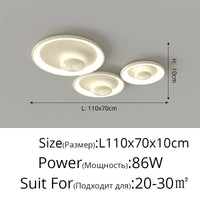 Lustre design minimaliste à lumières suspendues pour intérieur | Marco Lucetti