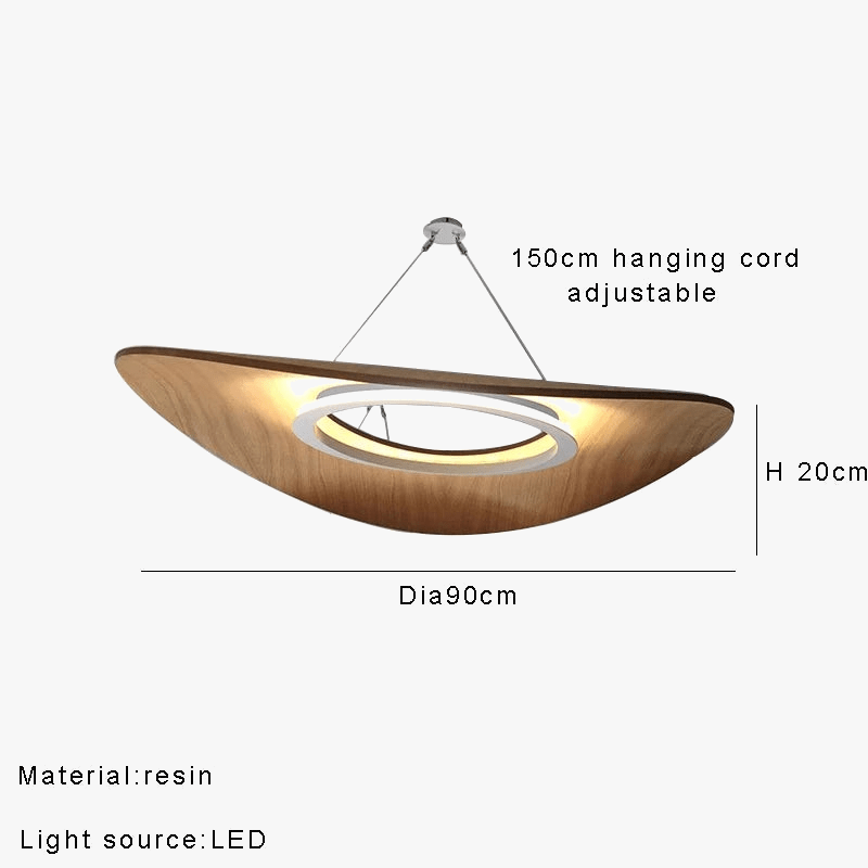 Lustre design minimaliste en bois - Style danois contemporain | Marco Lucetti