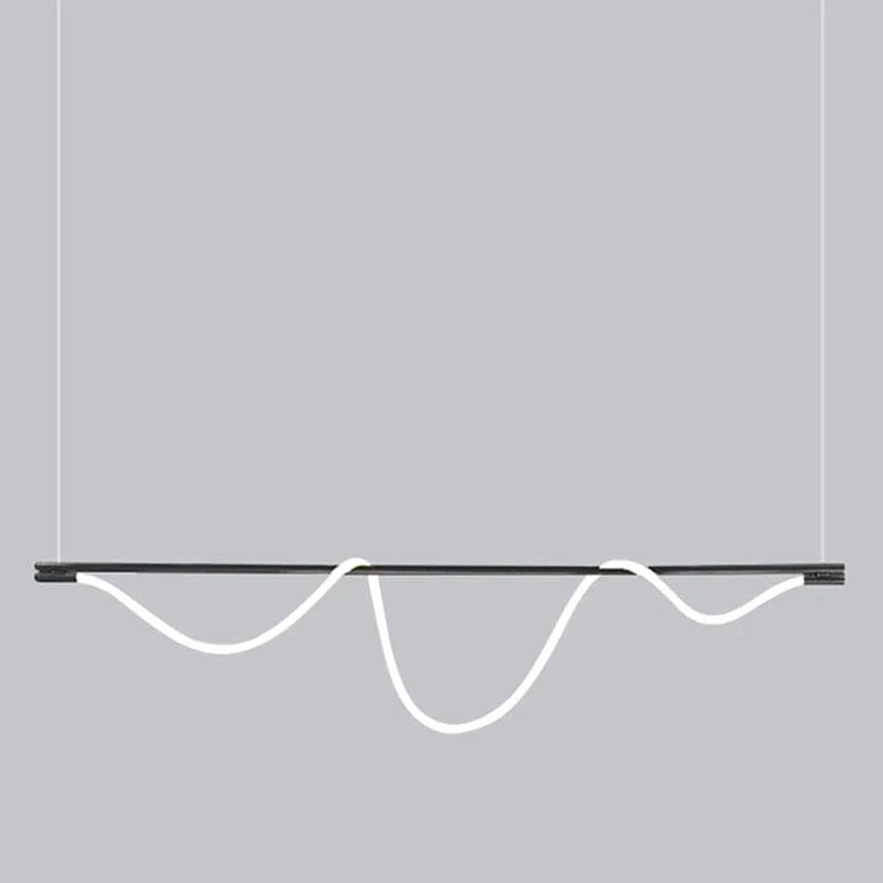 Lustre Design Moderne LED pour Illuminer Votre Intérieur | Marco Lucetti Noir / Longueur 100cm / Blanc froid