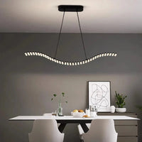 Lustre design moderne pour un éclairage décoratif intérieur de qualité | Marco Lucetti StyleB / Longueur 90cm / Blanc froid