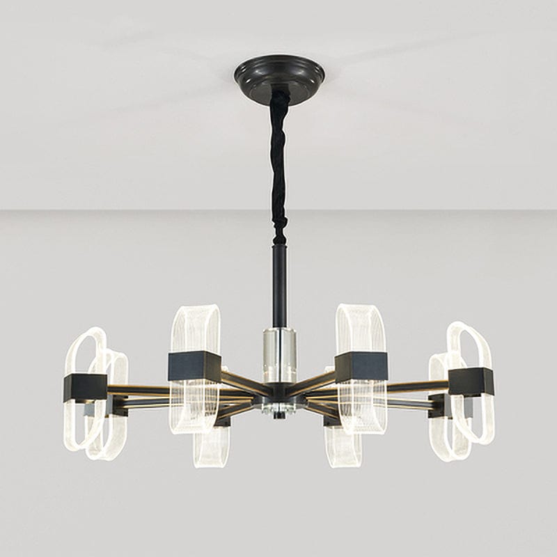 Lustre design Nevis avec abat-jours ajustables transparents | Marco Lucetti