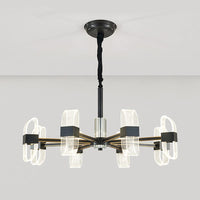 Lustre design Nevis avec abat-jours ajustables transparents | Marco Lucetti