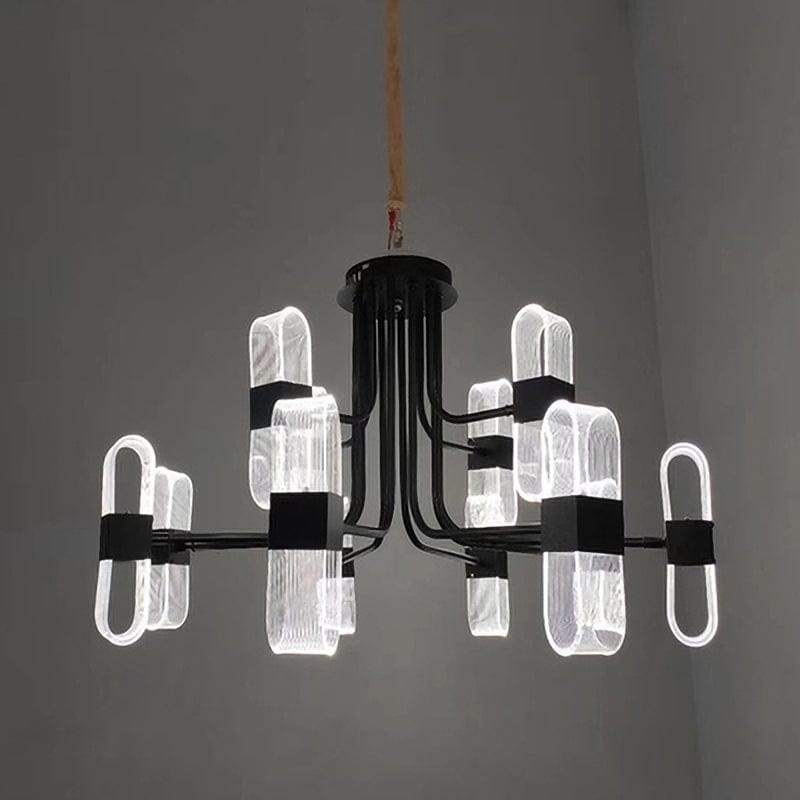 Lustre design Nevis avec abat-jours ajustables transparents | Marco Lucetti