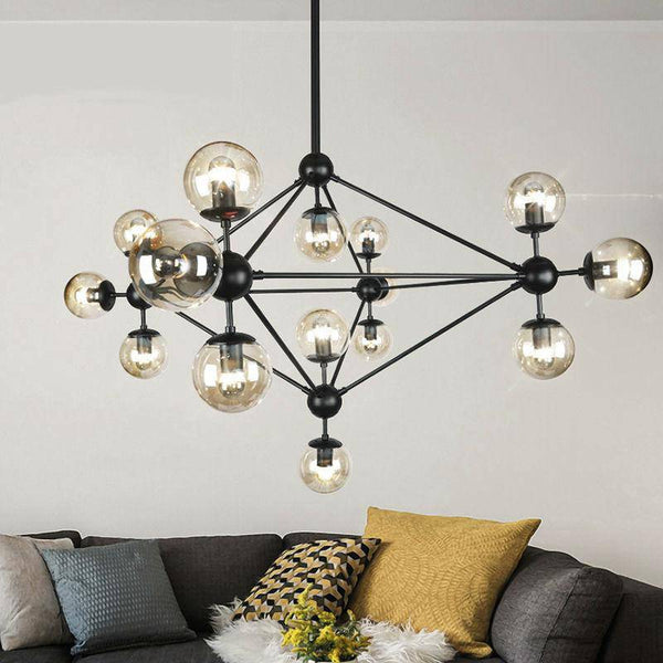 Lustre design noir Livewin | Marco Lucetti