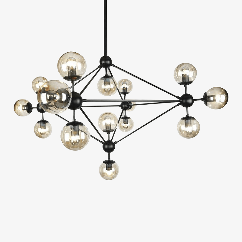 Lustre design noir Livewin | Marco Lucetti
