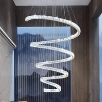 Lustre design Nordique décor maison salle à manger éclairage intérieur cristal - Salon glamour | Marco Lucetti