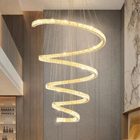 Lustre design Nordique décor maison salle à manger éclairage intérieur cristal - Salon glamour | Marco Lucetti