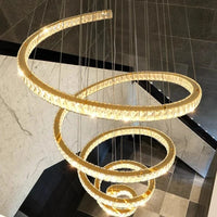 Lustre design Nordique décor maison salle à manger éclairage intérieur cristal - Salon glamour | Marco Lucetti