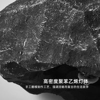 Lustre design nordique : lampe personnalisée en micro ciment façon roche, style japonais | Marco Lucetti