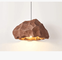 Lustre design nordique : lampe personnalisée en micro ciment façon roche, style japonais | Marco Lucetti