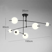 Lustre Design Nordique Minimaliste | Marco Lucetti 6 têtes