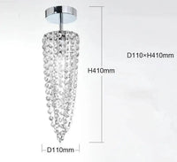 Lustre Design Nordique Moderne K9 Cristal pour Décoration Intérieure  | Marco Lucetti B Argent / Blanc froid / CHINE