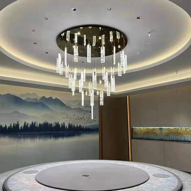 Lustre design Nordique - Suspensions dorées tombantes | Marco Lucetti