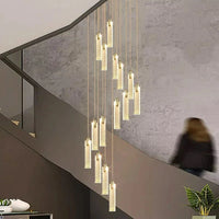 Lustre design Nordique - Suspensions dorées tombantes | Marco Lucetti