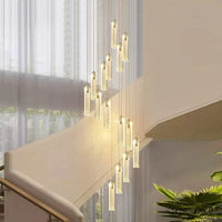 Lustre design Nordique - Suspensions dorées tombantes | Marco Lucetti
