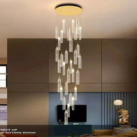 Lustre design Nordique - Suspensions dorées tombantes | Marco Lucetti