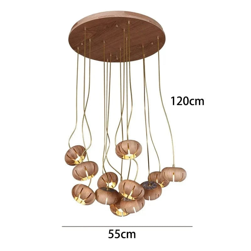 Lustre Design Original Moderne: Luminaire Décoratif d'Intérieur | Marco Lucetti 13 têtes A 1 / Blanc froid