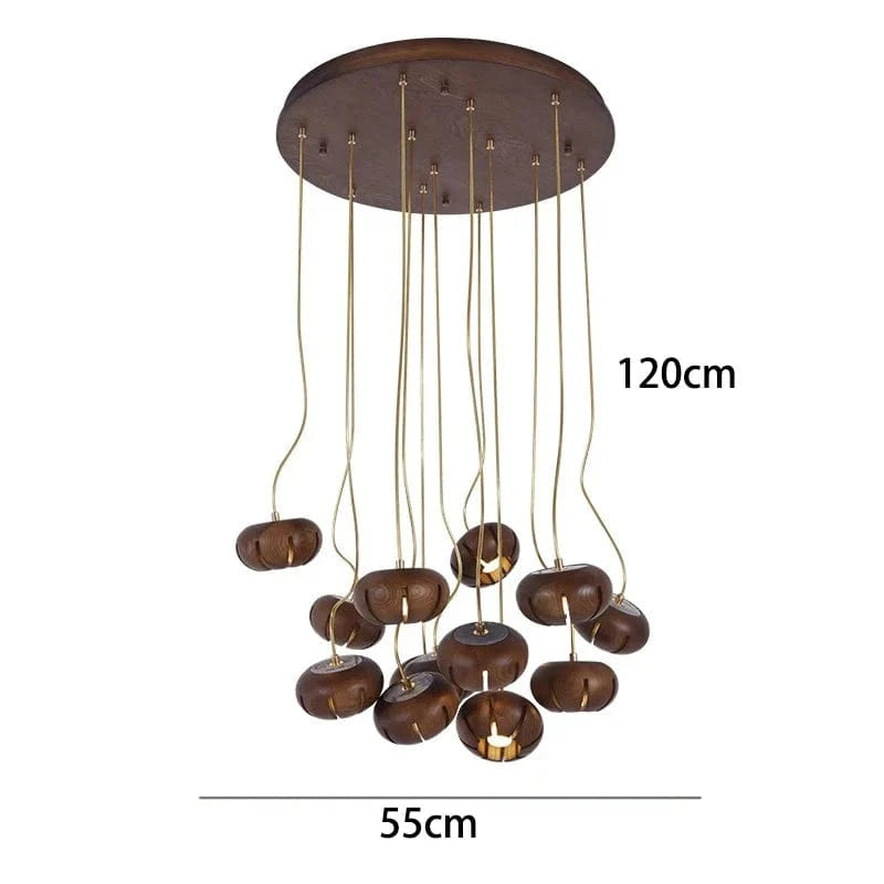 Lustre Design Original Moderne: Luminaire Décoratif d'Intérieur | Marco Lucetti 13 têtes A 2 / Blanc froid