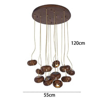 Lustre Design Original Moderne: Luminaire Décoratif d'Intérieur | Marco Lucetti 13 têtes A 2 / Blanc froid