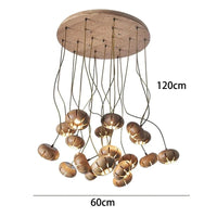 Lustre Design Original Moderne: Luminaire Décoratif d'Intérieur | Marco Lucetti 19 têtes A 1 / Blanc froid